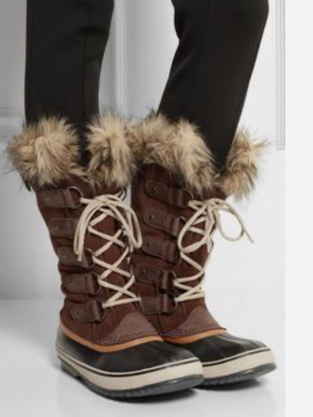 Sorel Joan of Arctic Tall Winter Boots Womens Fur Trim & Waterproof